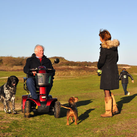 Met Scootmobiel Op Pad